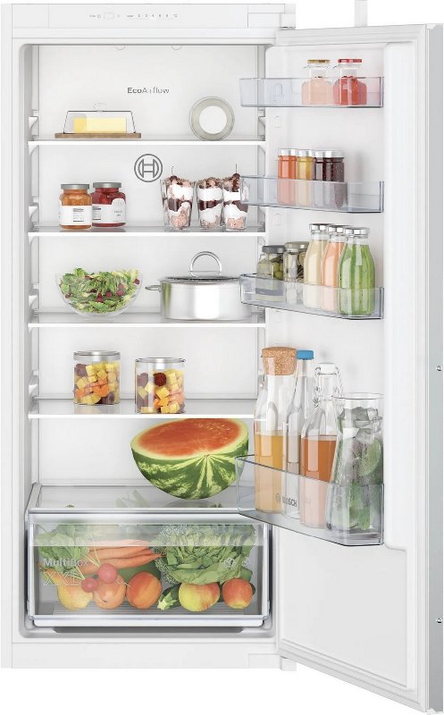 Bosch Series 2 KIR41NSE0G White Integrated Larder Fridge with Auto Defrost, 204L Capacity