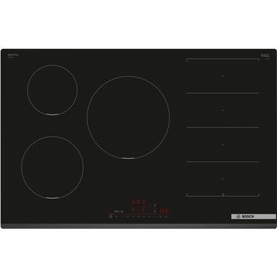 Bosch Series 6 80cm 5 Zone Induction Hob with FlexInduction in Black