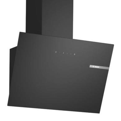 Bosch Series 2 DWK65DK60B 60cm Angled Chimney Cooker Hood in Black (Refurbished)