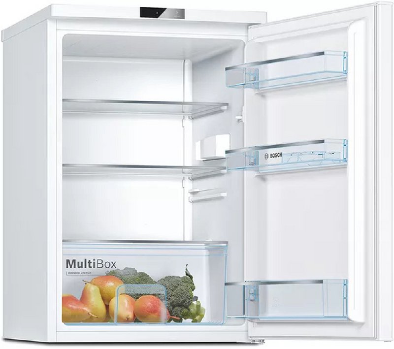 Bosch Series 2 KTR15NWEAG White Under Counter Larder Fridge, 134 Litre Capacity, E Energy Rating