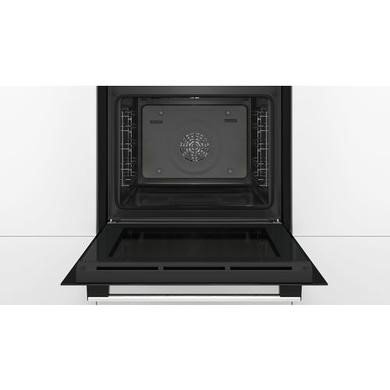 Bosch Series 4 HQA574BS3B Stainless Steel Single Oven, 71L Capacity with Pyrolytic Self-Cleaning