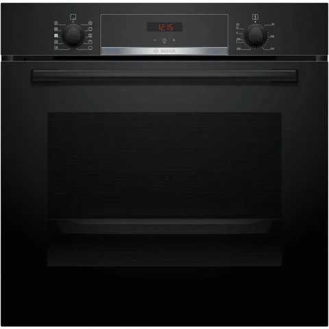 Bosch Series 4 HQA534BB3B Black 71L Built-In Electric Single Oven with Steam Function