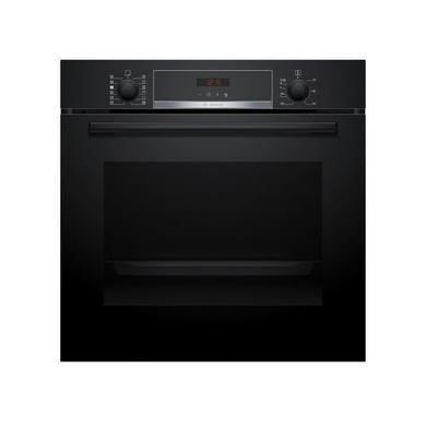 Bosch Series 4 HQA574BB3B Black Single Oven - 71L Capacity with Pyrolytic Self-Cleaning