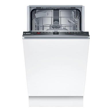 Bosch Series 2 SPV2HKX42G Slimline Integrated Dishwasher with Smart Wi-Fi, Black Control Panel