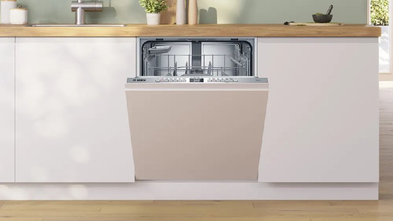 Bosch Series 4 Integrated Dishwasher with Smart Wi-Fi, 13 Place Settings, Silver Control Panel