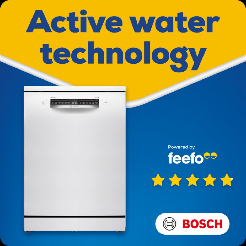 Bosch Series 4 SMS4EMW06G White Freestanding Dishwasher with WiFi