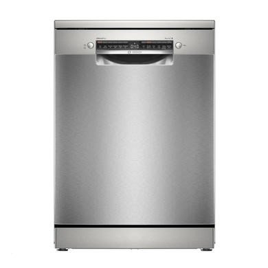 Bosch Series 4 SMS4EKI06G Freestanding Dishwasher with Smart Wi-Fi, 13 Place Settings, Brushed Steel
