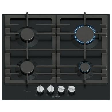 Bosch Series 6 60cm 4 Burner Gas Hob in Black
