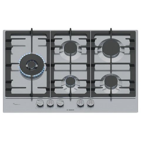 Bosch Series 6 75cm 5 Burner Gas Hob in Stainless Steel