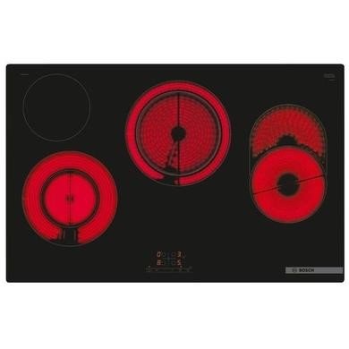 Bosch Series 4 PKH811BB1D Black Electric Ceramic Hob - 80cm - 4 Cooking Zones