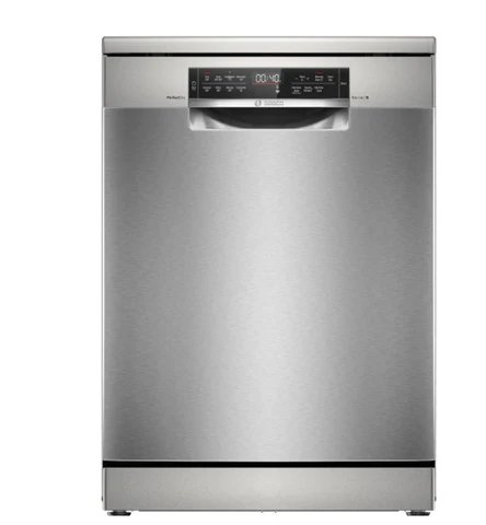 Bosch Series 6 SMS6TCI02G Freestanding Dishwasher - 14 Place Settings, Brushed Steel Anti-Fingerprint
