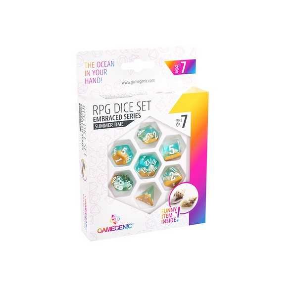 Gamegenic Embraced Series Summer Time RPG Dice Set of 7 Multicolour
