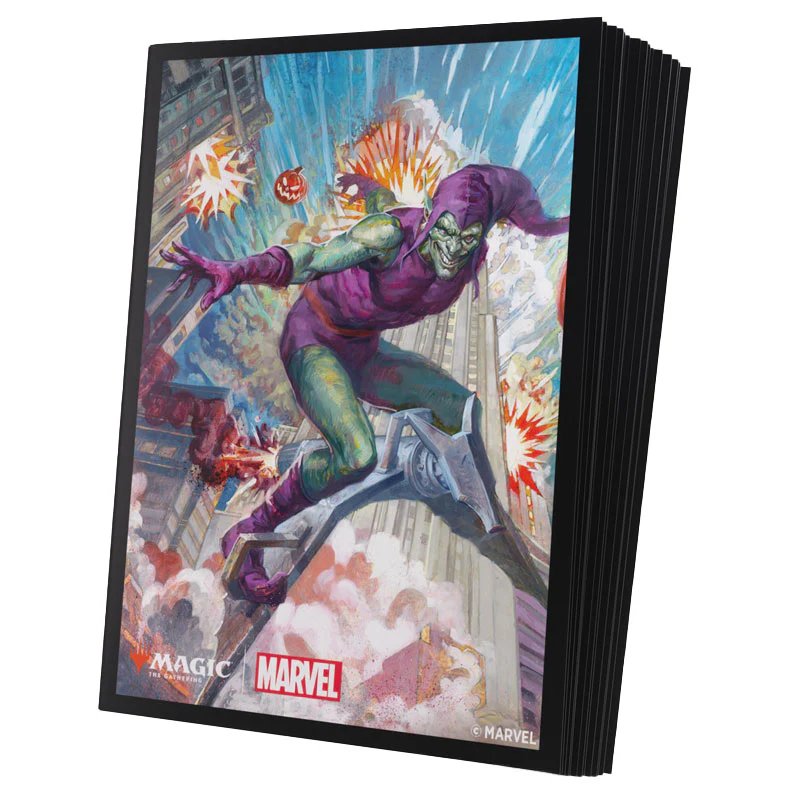 Gamegenic Magic: The Gathering Marvel's Spider-Man Premium Art Sleeves - Green Goblin (105 Sleeves)