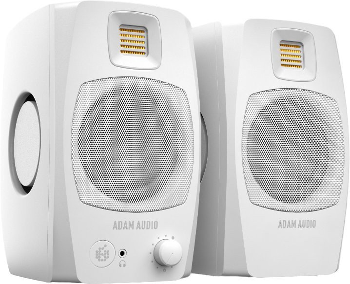 ADAM Audio D3V Desktop Monitor System with USB-C - White