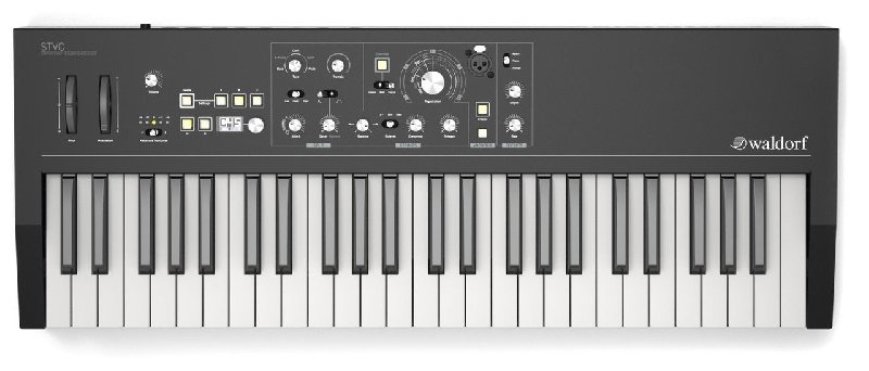 Waldorf STVC 49-key String Synthesizer and Vocoder with Gooseneck Microphone