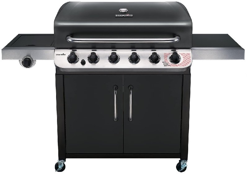 Char-Broil 6 Burner Gas BBQ with Side Burner and Electronic Ignition