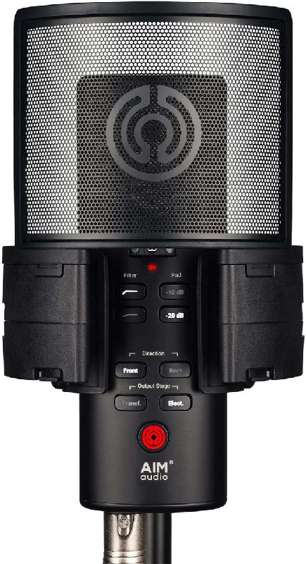 Aim Audio INSPIRE + Pack Multipattern Condenser Studio Microphone with Shockmount and Custom Case