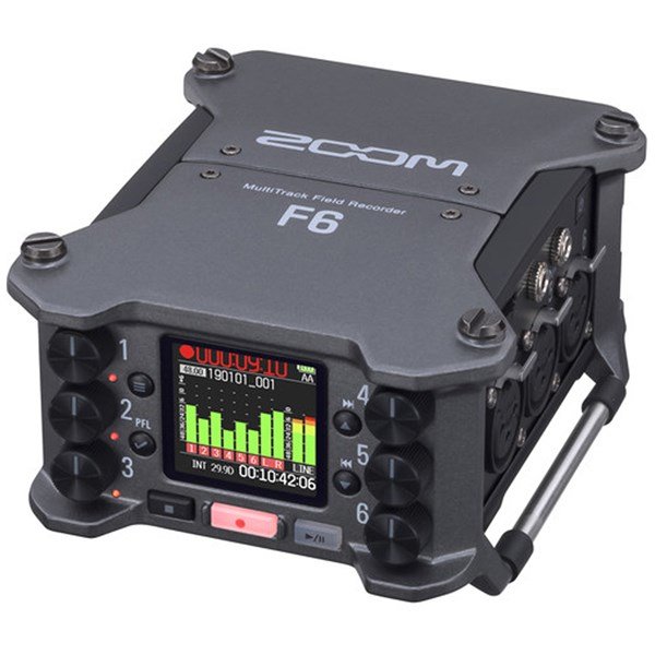 Zoom F6 6-input/14-track Multitrack Field Recorder and USB Audio Interface