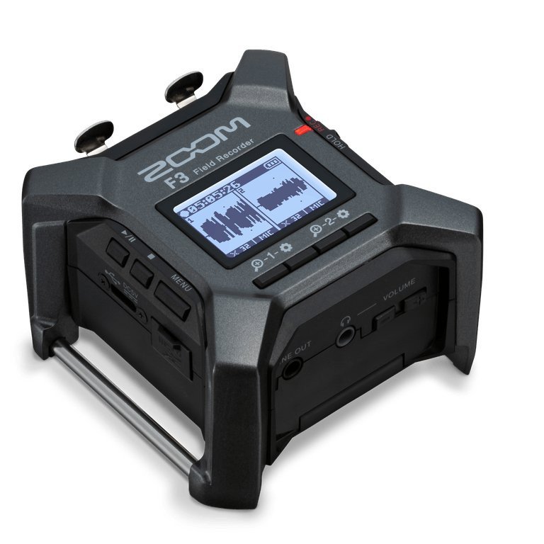 Zoom F3 2-Channel Field Audio Recorder with 32-bit Float Recording
