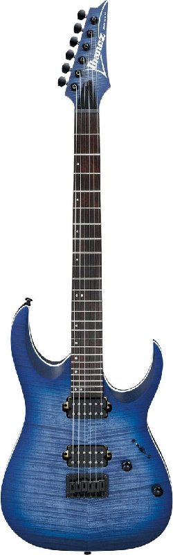 Ibanez RGA42FM-BLF Electric Guitar in Blue Lagoon Burst Flat