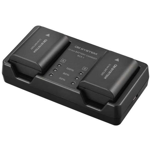 OM System SBCX-1 Battery and Charger Kit with BLX-1 Battery