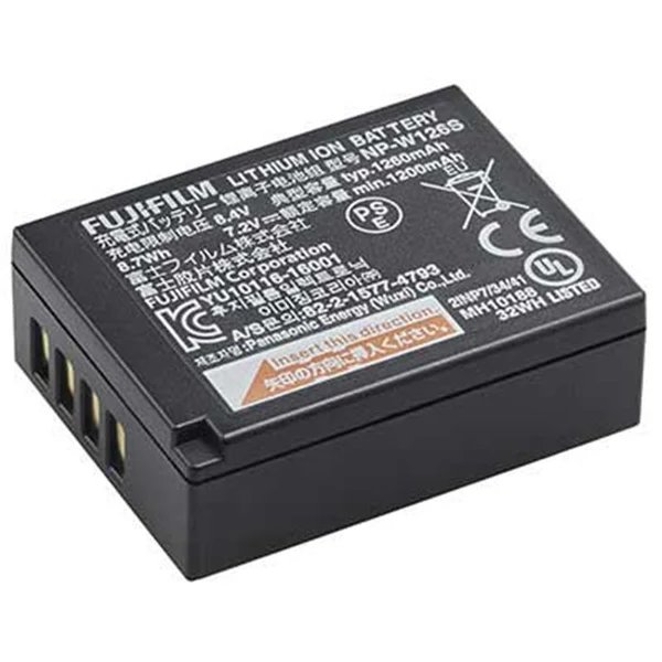 Fujifilm NP-W126S Lithium-Ion Rechargeable Battery, 1260mAh