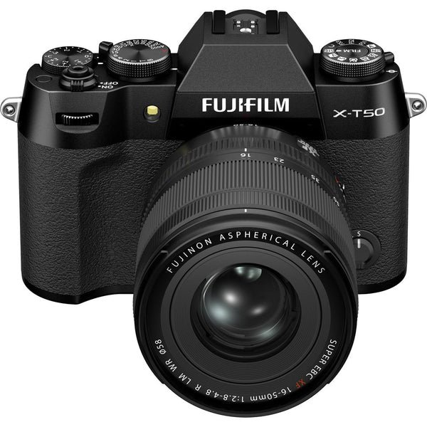 Fujifilm X-T50 Mirrorless Camera Kit with XF 16-50mm F2.8-4.8 R LM WR Lens in Black