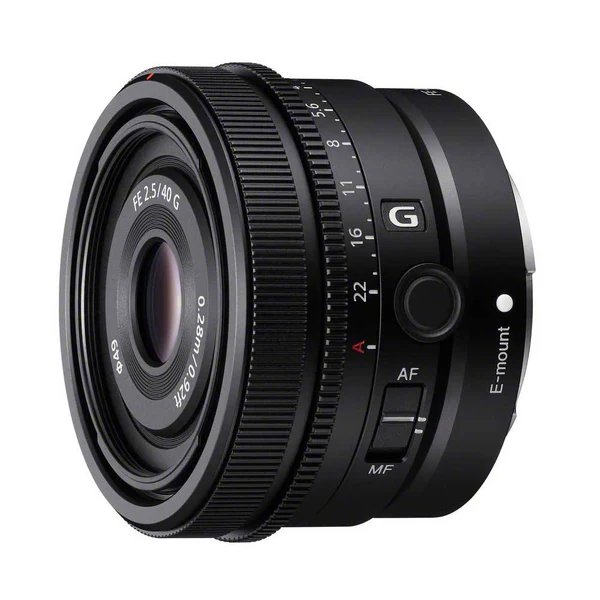 Sony FE 40mm f/2.5 G Lens in Black for E-Mount Cameras