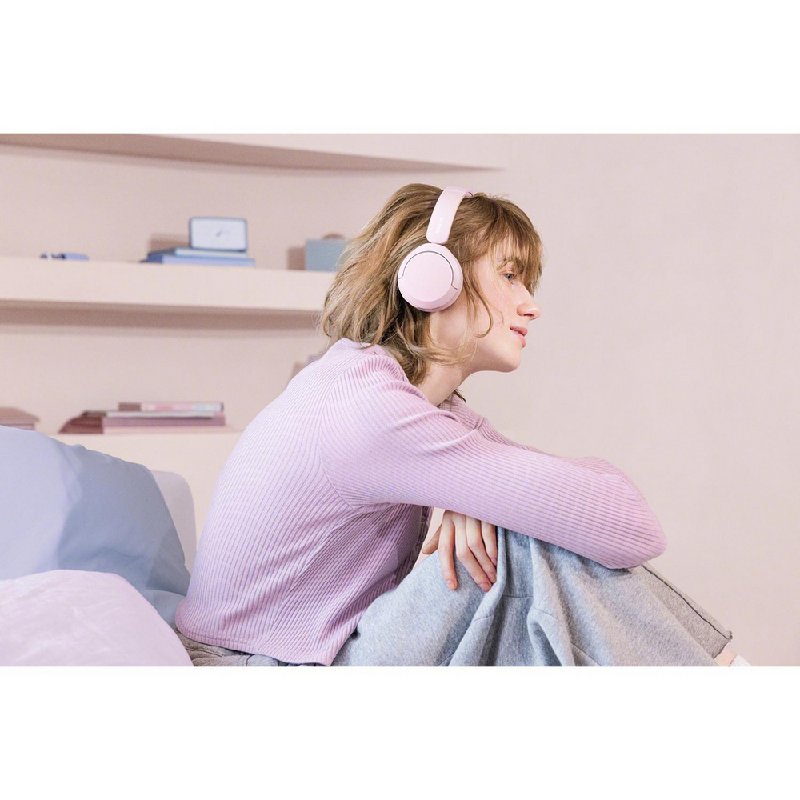 Sony WH-CH520 Wireless Bluetooth Over-Ear Headphones in Pink