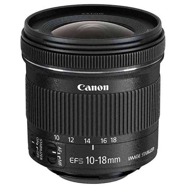 Canon EF-S 10-18mm f/4.5-5.6 IS STM Ultra Wide Angle Zoom Lens in Black