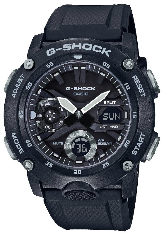 Casio G-SHOCK GA-2000S-1AER Men's Black Chronograph Watch