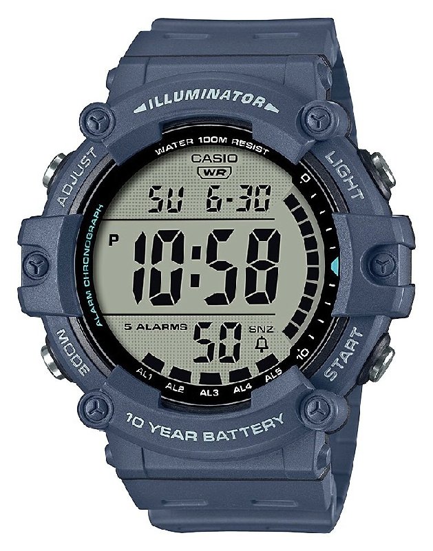 Casio AE-1500WH-2AVEF Digital Watch with Blue Resin Strap