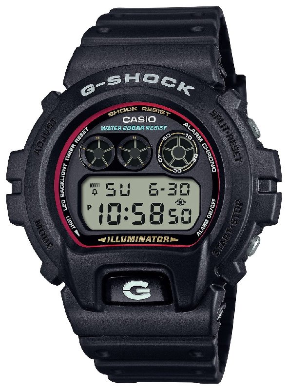 Casio G-SHOCK DW-6900RL-1ER Men's Black Digital Watch with Resin Strap
