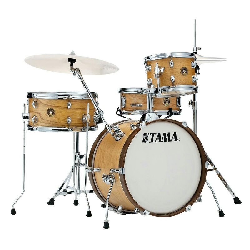 Tama Club JAM Compact 4-Piece Drum Kit with Hardware, 18" Bass Drum in Satin Blonde