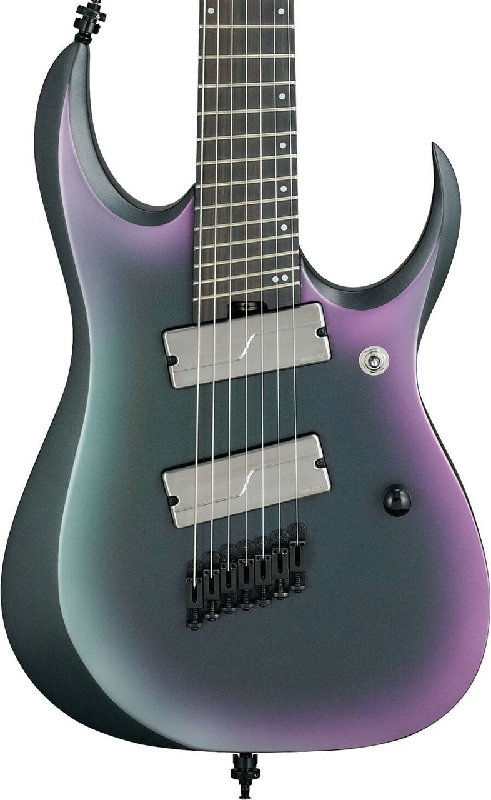 Ibanez Axion Label RGD71ALMS-BAM 7-String Electric Guitar in Black Aurora Burst Matte