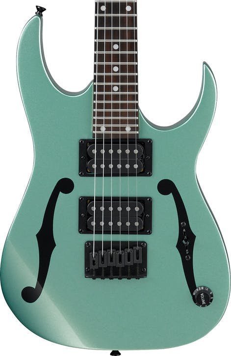 Ibanez PGMM21 Paul Gilbert Signature MiKro Electric Guitar in Metallic Light Green