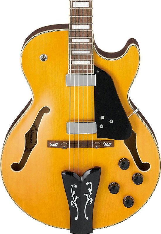 Ibanez GB10EM George Benson Signature Hollow-body Guitar in Antique Amber