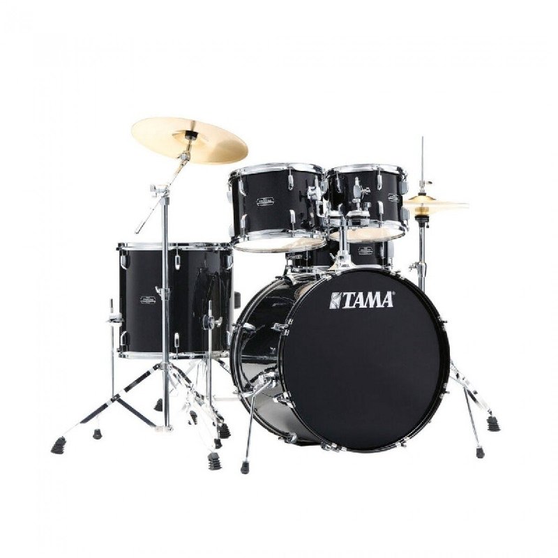Tama Stagestar 20" 5-Piece Drum Kit in Black Night Sparkle with Hardware & Zildjian Planet Z Cymbals