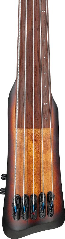 Ibanez UB805-MOB Upright Electric 5-String Bass Guitar in Mahogany Oil Burst