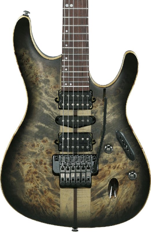 Ibanez S1070PBZ-CKB S Series Electric Guitar in Charcoal Black Burst