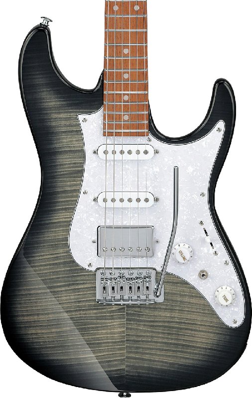 Ibanez AZ22S1F-TKS AZ Standard Series HSS Electric Guitar in Transparent Black Sunburst