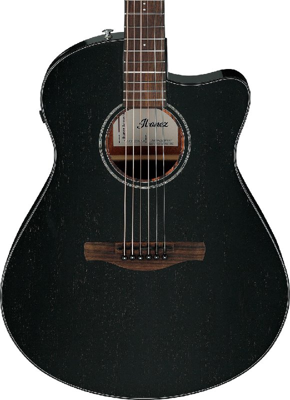Ibanez AAM340CE-RUB Advanced Auditorium Electro Acoustic Guitar in Rustic Black