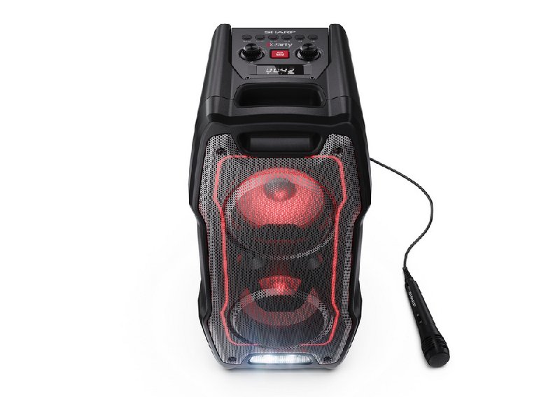 Sharp PS-931 XParty Sing Wireless Speaker with Microphone - Black