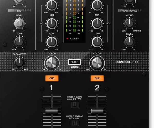 Pioneer DJ DJM-250MK2 2-Channel DJ Mixer with USB and Effects in Black