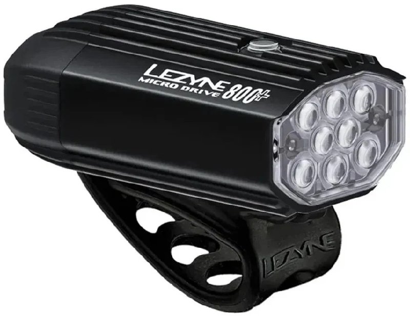 Lezyne Micro Drive 800+ LED Front Bike Light in Black