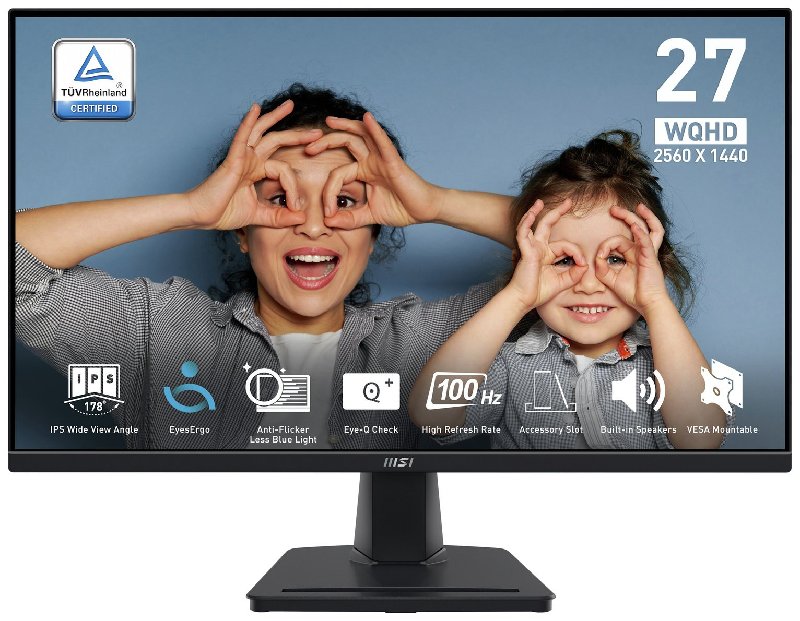 MSI Pro MP275Q 27-inch WQHD 100Hz Adaptive Sync IPS Monitor