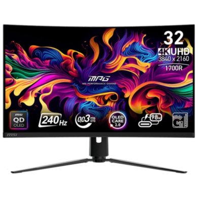 MSI MPG 321CURX 32" QD-OLED 4K UHD 240Hz Curved Gaming Monitor
