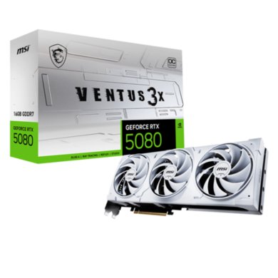 MSI GeForce RTX 5080 16G VENTUS 3X OC White Graphics Card