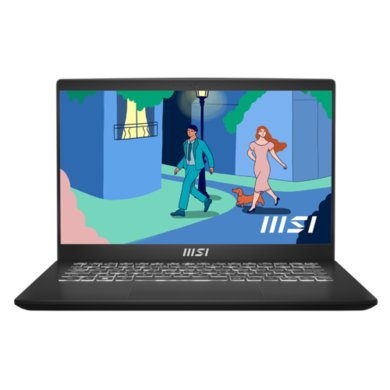 MSI Modern 14 C7M-407UK Laptop, AMD Ryzen 5, 8GB RAM, 512GB SSD, 14 Inch, Black