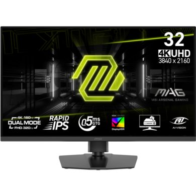 MSI MAG 322URDF E16 32" IPS Dual-Mode 4K 160Hz FHD 320Hz Gaming Monitor